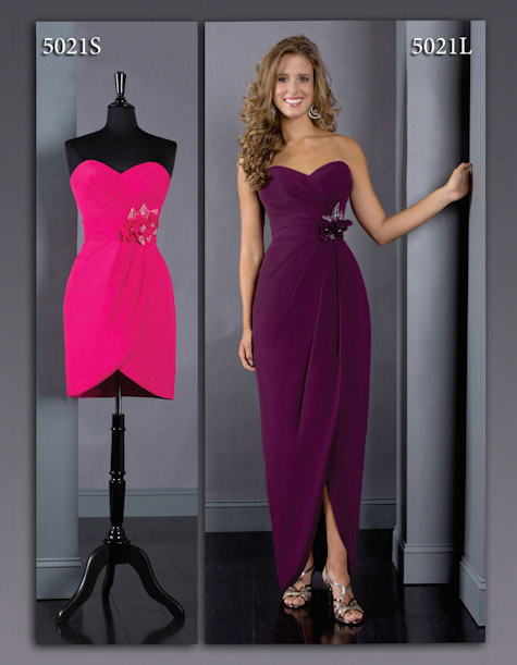 Andrew Adela Bridesmaid Dresses Chiffon One Shoulder