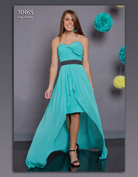 Andrew Adela Bridesmaid Dresses Chiffon One Shoulder